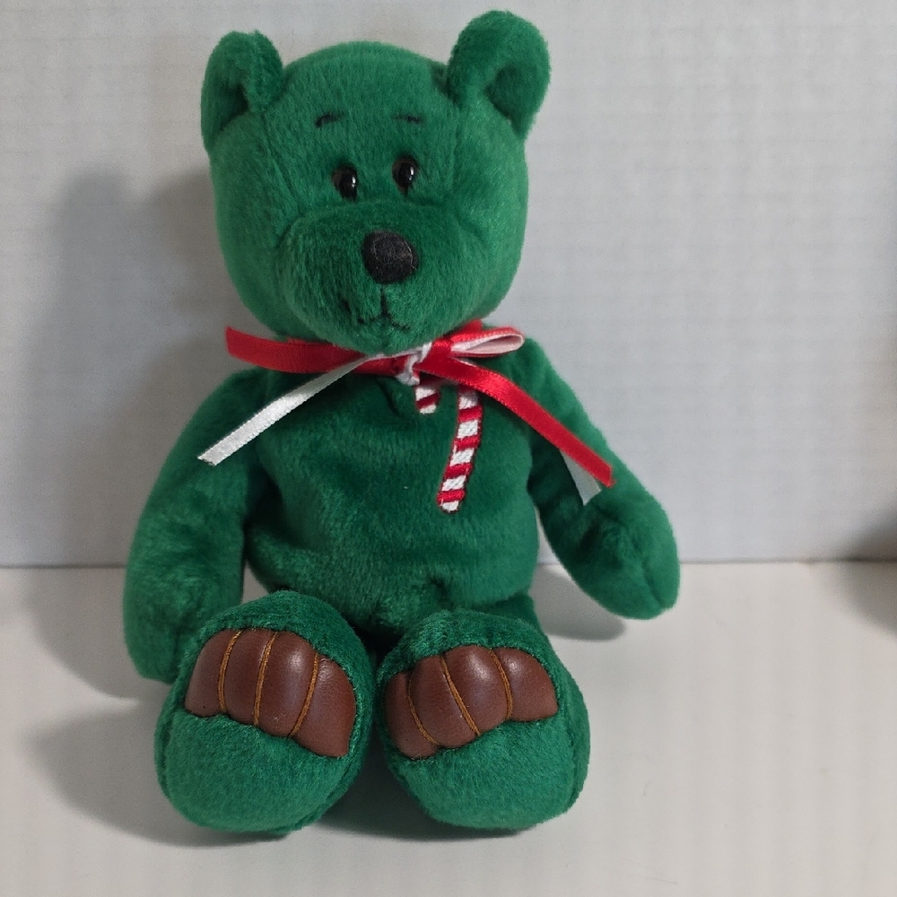 Candy Cane Plush Bear - 495